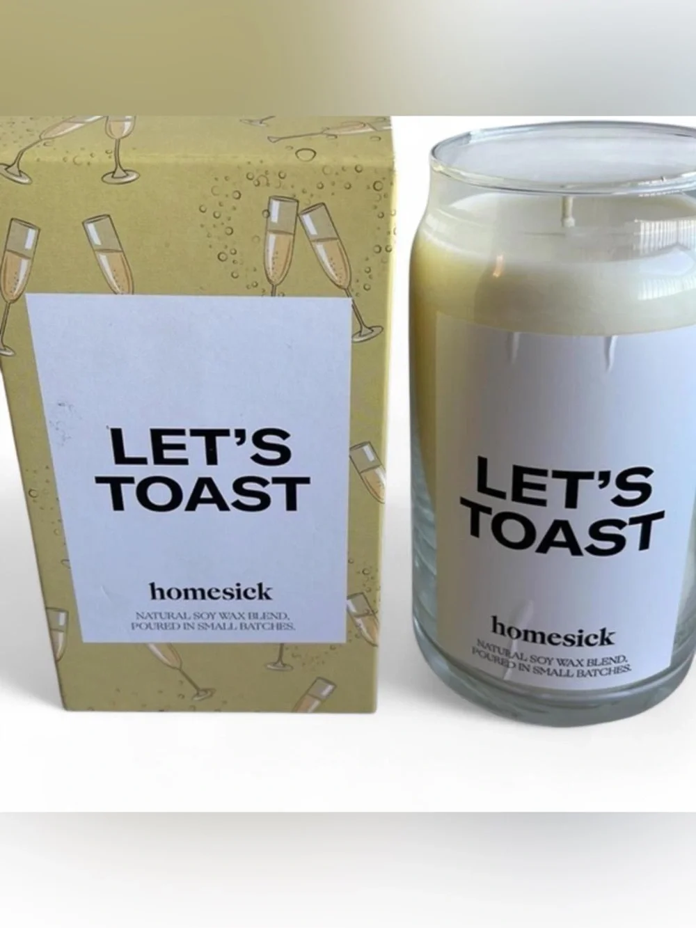 NIB Let’s Toast Homesick Scented Candle